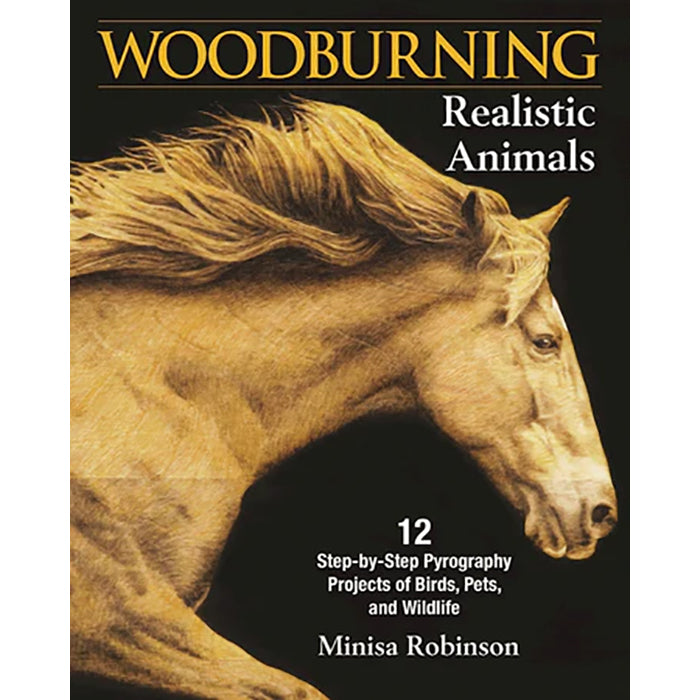 Wood burning realistic animals - Book
